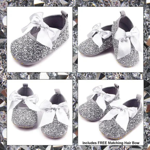 NWT Cute Sparkling Bling Swarovski Rhinestone Baby Girl Princess Shoes +… - Picture 15 of 16